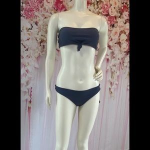 Women’s slate blue bandeau bikini (sz 6)